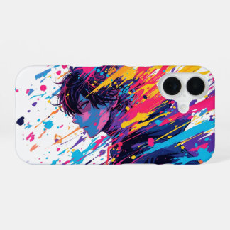 Coque iPhone 16 Anime Graffiti Chaos — Color Splash