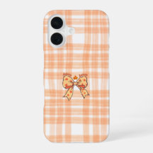 Coque iPhone 16 Arc Automnal Esthétique Orange Con