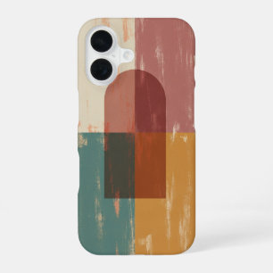 Coque iPhone 16 Arc Géométrique Abstrait Vintage