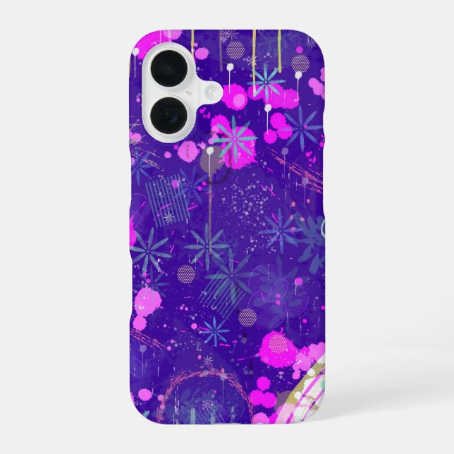 Coque iPhone 16 Art abstrait : l'esprit créatif (Verso)