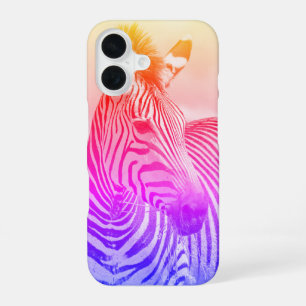 Coque iPhone 16 Art de zèbre