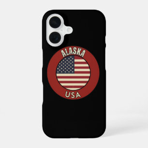Coque iPhone 16 Aventure en Alaska - Cadeau de la dernière frontiè
