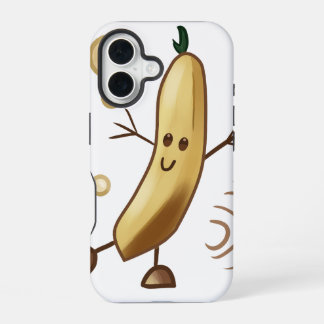 Coque iPhone 16 Banane heureuse mignonne