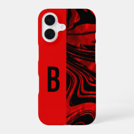 Coque iPhone 16 Blocage en duotone et rouge à balayage