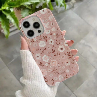 Coque iPhone 16 Blush Garden – Étui de téléphone à motif floral ro
