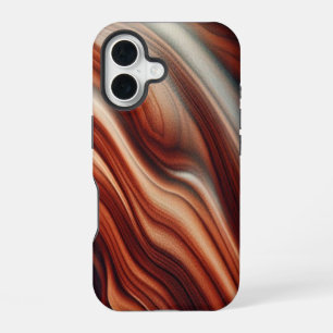 Coque iPhone 16 Boîtier de téléphone Woodgrain