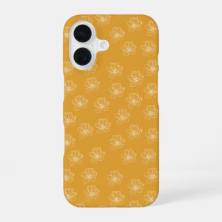 Coque iPhone 16 Boîtier iPhone floral minimaliste