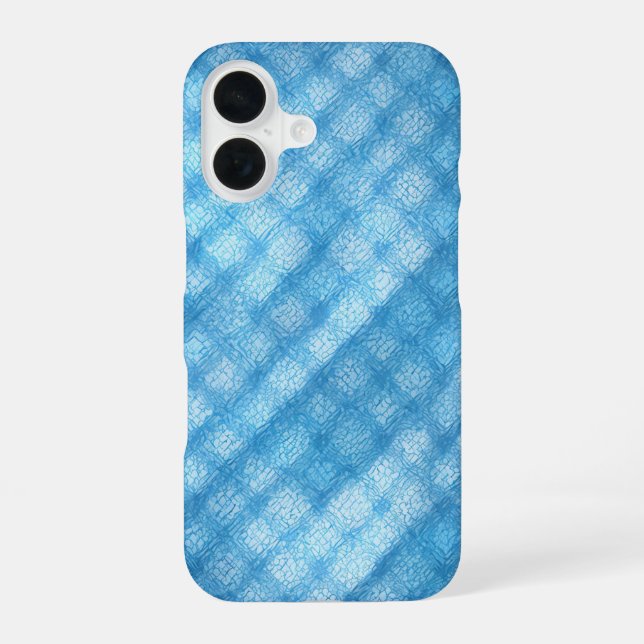 Coque iPhone 16 Boîtier téléphonique cool bleu couché (Verso)