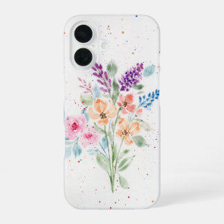 Coque iPhone 16 Boîtier téléphonique de bouquet d'aquarelle