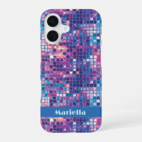 Boule Disco Bleue et Violette Groovy Personnalisée