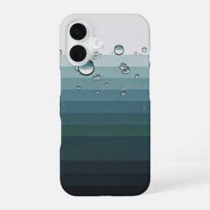 Coque iPhone 16 Bulles Marines Géométriques