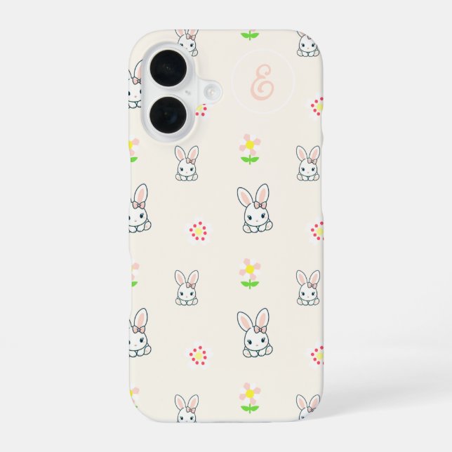 Coque iPhone 16 Bunny Bloom Délice (Verso)