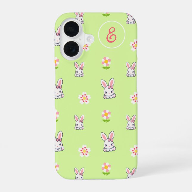 Coque iPhone 16 Bunny Bloom Délice (Verso)