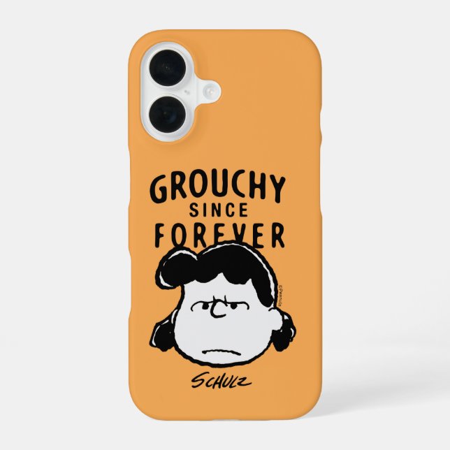 Coque iPhone 16 cacahuètes | Lucy depuis toujours (Verso)
