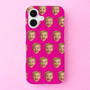 Coque iPhone 16 Cadeau de visage personnalisé, Photo de visage per