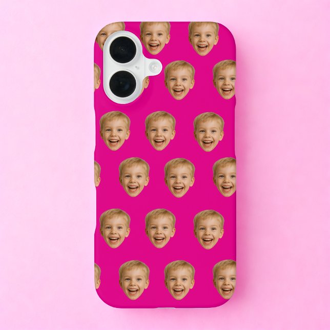 Coque iPhone 16 Cadeau Personnalisé, Photo Personnalisée Du Visage (Créateur téléchargé)
