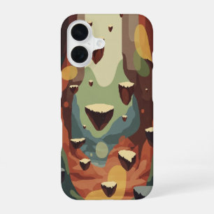 Coque iPhone 16 Canyon de fantasy Pixel-Arcade vintage