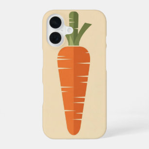 Coque iPhone 16 Carotte Vintage Stylisée