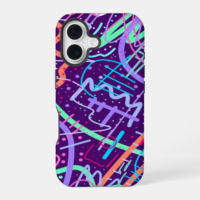 Coque iPhone 16 Carte des étoiles (Verso)