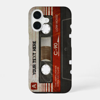 Coque iPhone 16 Cassette audio compacte rétro | DJ Best Gifts