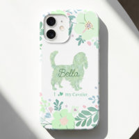 Cavalier Personnalisé - Floral Vert Menthe