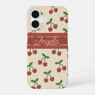 Coque iPhone 16 Cerises amoureuses