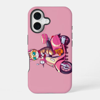 Coque iPhone 16 Chat rose