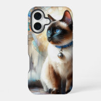 Chat siamois aquarelle