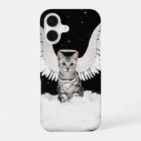 Chat tigré ange gardien avec des ailes