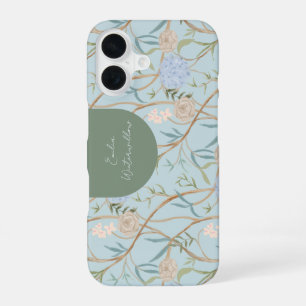 Coque iPhone 16 Chinoiserie grandmillennial personnalisable