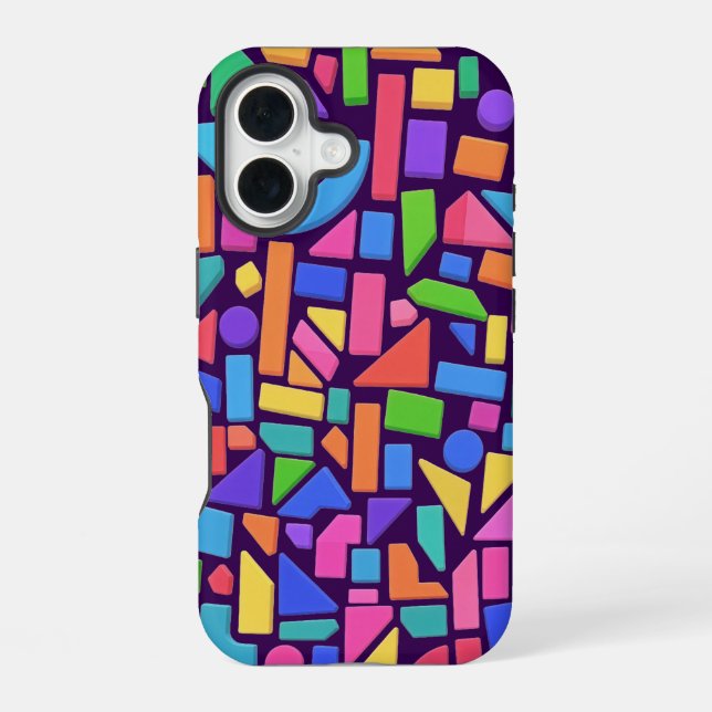 Coque iPhone 16 Chromatic Geometry (Verso)