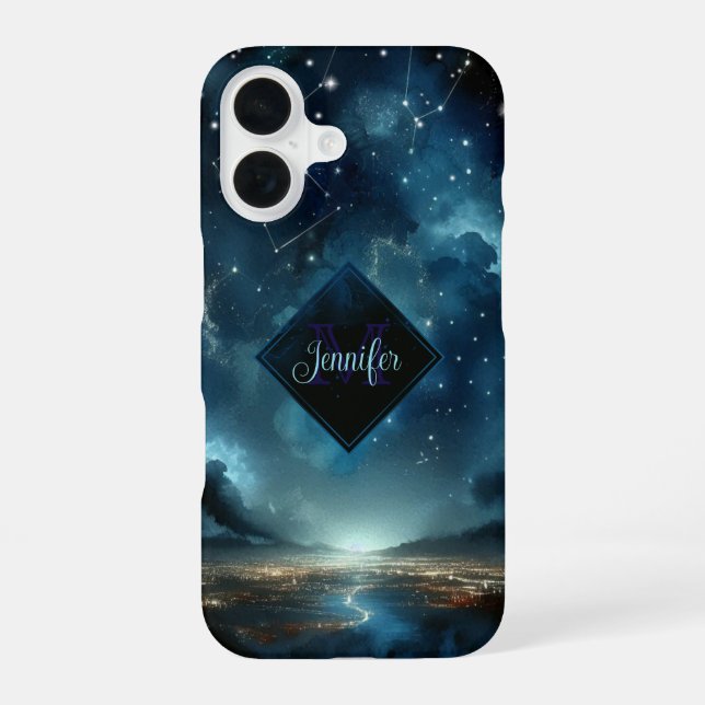 Coque iPhone 16 Cityscape Starlit (Verso)