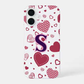 Coque iPhone 16 Cœurs charmants Design élégant et stylé