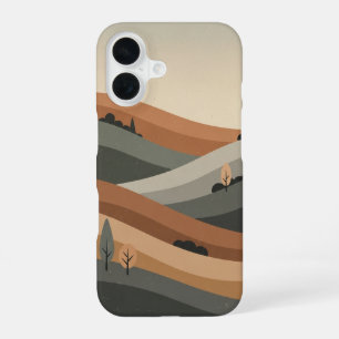 Coque iPhone 16 Colline Naturelle Rétro