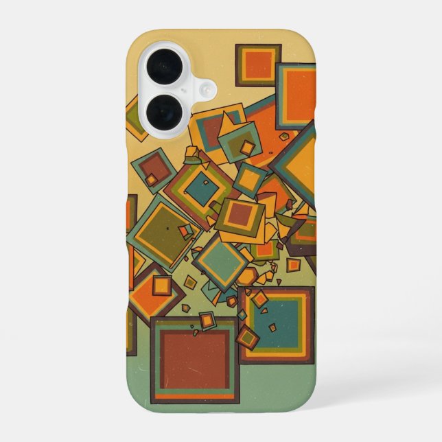 Coque iPhone 16 Collision de blocs de pixels (Verso)