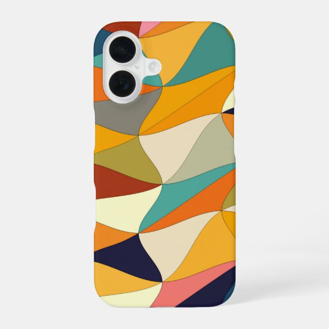 Coque iPhone 16 colored tangle (Verso)