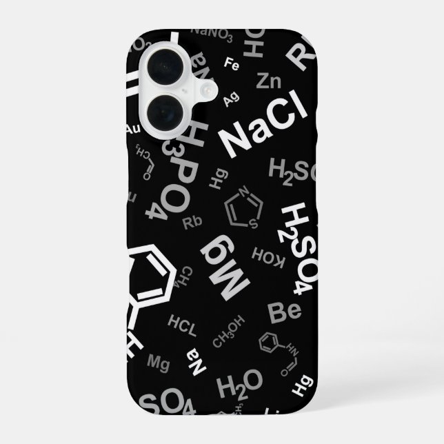 Coque iPhone 16 Composants chimiques (Verso)