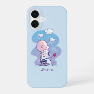 Coque iPhone 16 Confort et sécurité   Charlie & Snoopy Hug