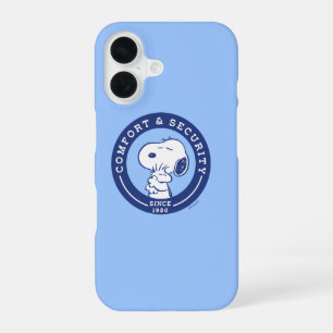 Coque iPhone 16 Confort et sécurité   Snoopy & Woodstock Hug
