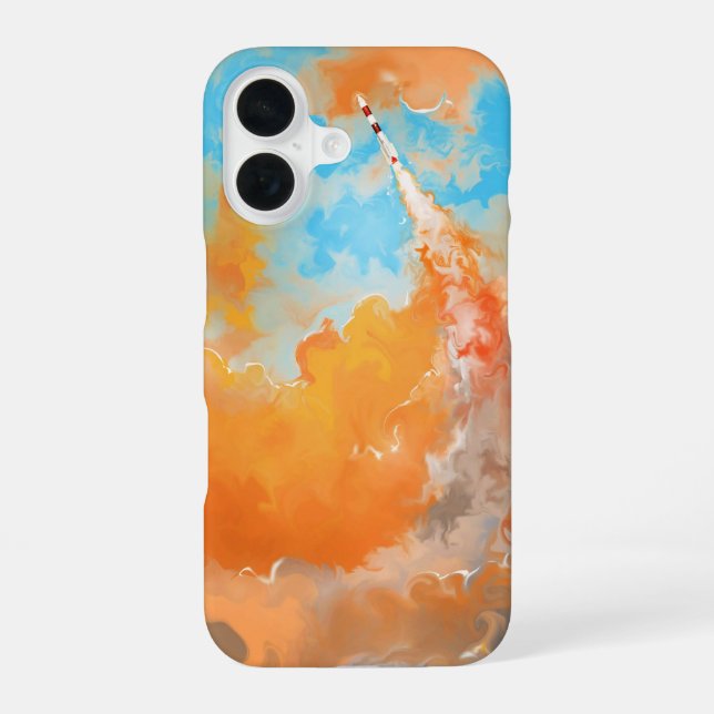 Coque iPhone 16 Coque iphone_lancement_fusée dynamique (Verso)