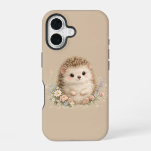 Coque iPhone 16 Cottage Floral Kawaii Maison Hérisson