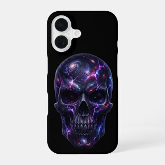 Coque iPhone 16 Crâne Cosmique Creusé Par Le Vide