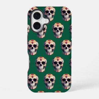 Coque iPhone 16 Crâne de Jour des Morts 2