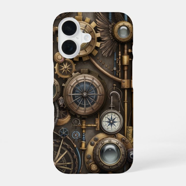 Coque iPhone 16 Créations intemporelles industrielles en style Ste (Verso)