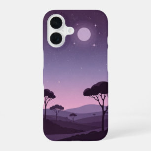 Coque iPhone 16 Crépuscule Vintage Plum