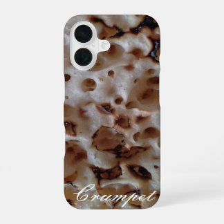 Coque iPhone 16 Crumpet anglais drôle personnalisé
