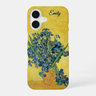 Coque iPhone 16 Customizable Irises by Vincent van Gogh 