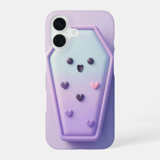 Coque iPhone 16 Cute Pastel Coffin Kawaii Halloween Case