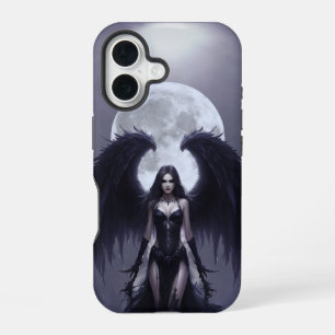Coque iPhone 16 Dark Angel Gothic Moon – Art Fantastique Mystique