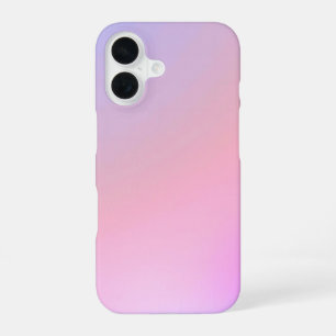 Coque iPhone 16 Dégradé pastel de barbe à papa de rêve